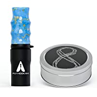 Fly Hookah Boquilla Premium para Cachimba – Boquillas para Shisha Exclusiva con Resina de colores y láminas doradas…